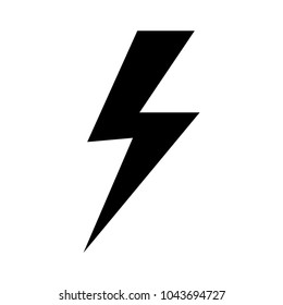 lightning icon isolated vector
