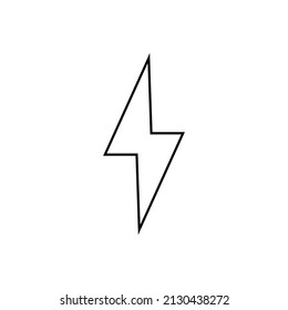 Icono de relámpago en estilo de línea