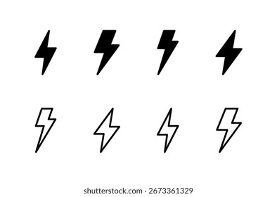 Logo-Design mit Blitzsymbol. elektrisches Zeichen und Symbol. Netzsymbol. Energiezeichen