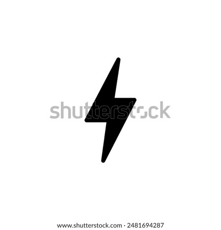 Lightning icon logo design. electric sign and symbol. power icon. energy sign