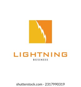 Lightning Icon Logo Design Template