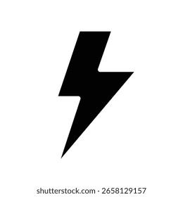 Lightning icon logo sign set vector outline