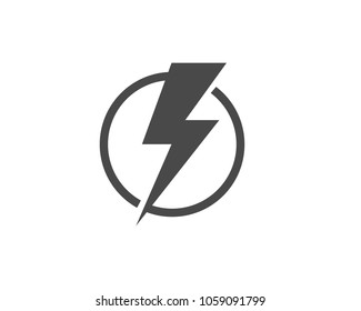 lightning icon logo and symbols
