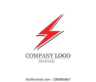 lightning icon logo and symbols