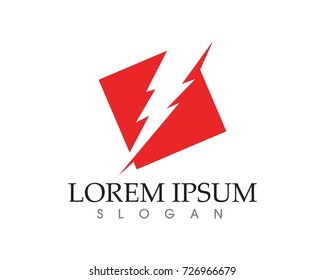lightning icon logo and symbols
