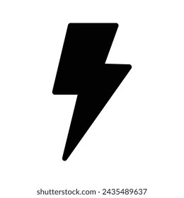 Lightning icon. power sign. for mobile concept and web design. vector illustration