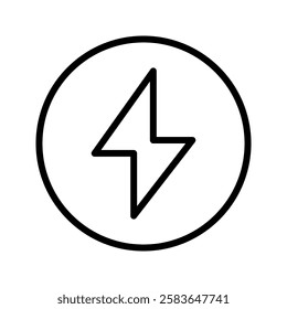 Lightning icon set. electric icon vector. power icon. energy sign on white background