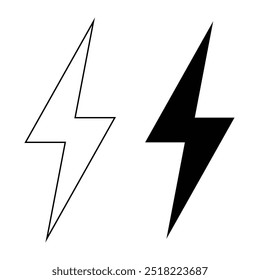 Lightning icon set vector illustration. electric icon vector. power icon. energy sign. Blitz icon. Simple design cloud. Isolated on a white background