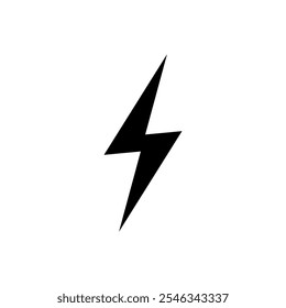Lightning icon set. Vector illustration.
