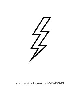 Lightning icon set. Vector illustration.