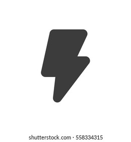 lightning icon. sign design
