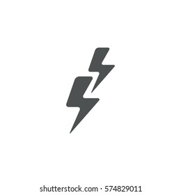 lightning icon. sign design