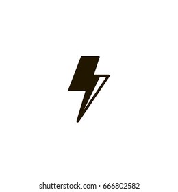lightning icon. sign design