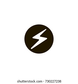 lightning icon. sign design