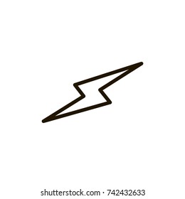 lightning icon. sign design