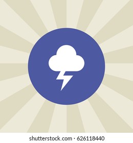 lightning icon. sign design. background