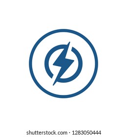 Lightning icon sign symbol