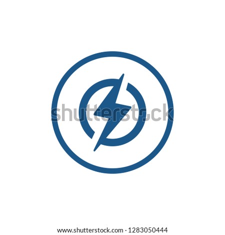 Lightning icon sign symbol