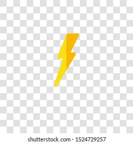 lightning icon sign and symbol. lightning color icon for website design and mobile app development. Simple Element from weather collection for mobile concept and web apps icon.