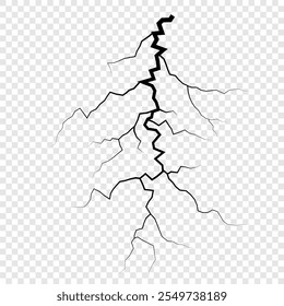 Icono de relámpago. Siluetas del rayo aisladas en el fondo blanco. Pernos eléctricos, golpes del trueno, Plantilla de los iconos del fenómeno del Clima. Ilustración vectorial.