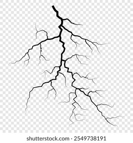 Icono de relámpago. Siluetas del rayo aisladas en el fondo blanco. Pernos eléctricos, golpes del trueno, Plantilla de los iconos del fenómeno del Clima. Ilustración vectorial.