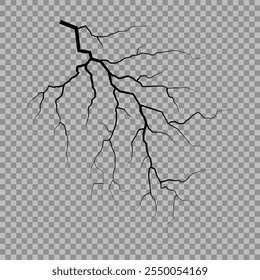 Icono de relámpago. Siluetas del rayo aisladas en el fondo blanco. Pernos eléctricos, golpes del trueno, Plantilla de los iconos del fenómeno del Clima. Ilustración vectorial.