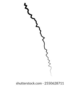 Ícone de raio. Silhuetas de relâmpago isoladas sobre fundo branco. Parafusos elétricos, Thunder strikes, modelo de ícones de fenômenos meteorológicos. Ilustração vetorial.