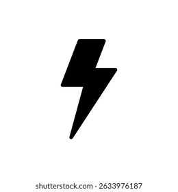 Lightning icon symbol for apps and websites. electric sign and symbol. power icon. energy sign