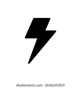 Lightning icon symbol for apps and websites. electric sign and symbol. power icon. energy sign