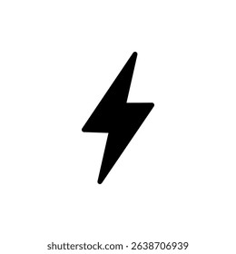 Lightning icon symbol for apps and websites. electric sign and symbol. power icon. energy sign