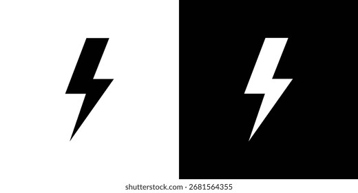 Lightning icon symbol for templates, web design and infographics