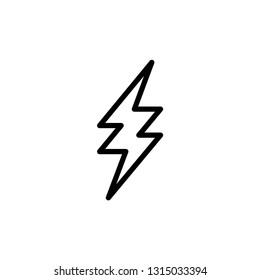 Lightning Icon Template Stock Vector (Royalty Free) 1315033394
