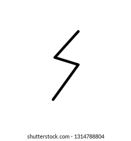 lightning icon template trendy