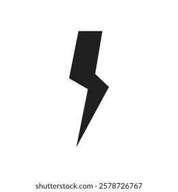 Lightning icon Thin line art collection