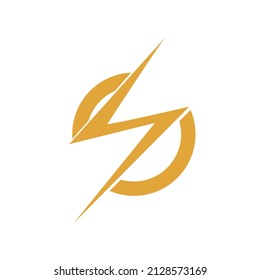 Blitzsymbol mit transparentem Hintergrund