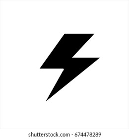 Icono de relámpago en estilo plano moderno aislado en segundo plano. Símbolo de la página de iconos relámpago para el diseño de su sitio web Icono de relámpago, aplicación, UI. Icono de relámpago Ilustración vectorial, EPS10.
