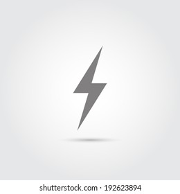 Thunder Lightning Line Art Simple Vector Stock Vector (Royalty Free ...