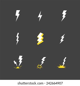 Lightning Icon Vector