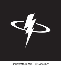 lightning icon. vector design