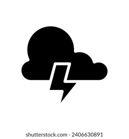 lightning icon vector design template