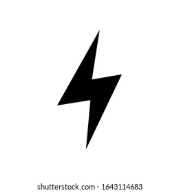 lightning icon. vector of electric power with a trendy force line