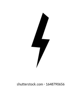 lightning icon. vector of electric power with a trendy force line. 05