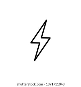 Lightning icon vector. electric icon vector. power icon. energy sign