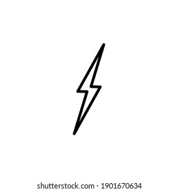 Lightning icon vector. electric icon vector. power icon. energy sign