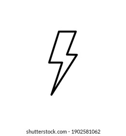 Lightning icon vector. electric icon vector. power icon. energy sign