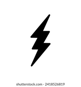 Lightning icon vector. electric icon vector. power icon. energy sign