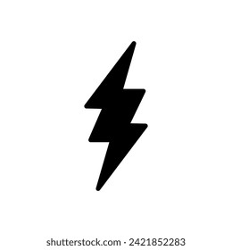 Lightning icon vector. electric icon vector. power icon. energy sign