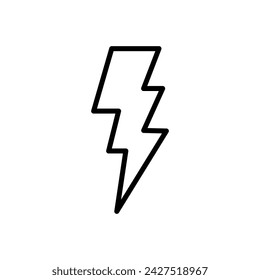 Lightning icon vector. electric icon vector. power icon. energy sign