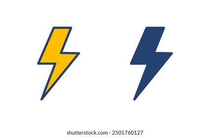 Lightning icon vector. electric icon vector. power icon. energy sign