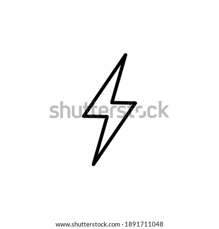 Lightning icon vector. electric icon vector. power icon. energy sign